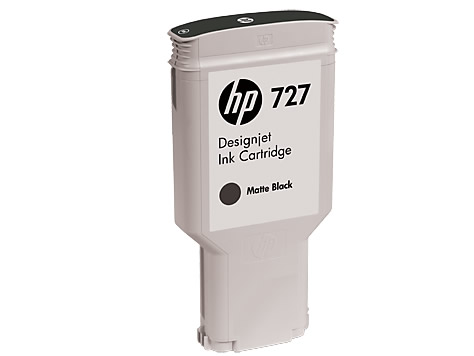 Cartucho De Tinta Hp Designjet 727 Negro Mate De 300 Ml